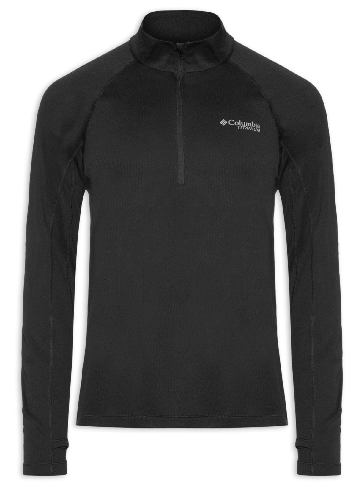 Blusa Masculina Driventure Half Zip Preto Columbia