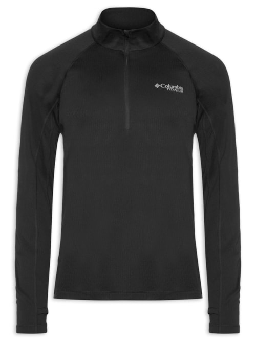 Blusa Masculina Driventure Half Zip - Preto