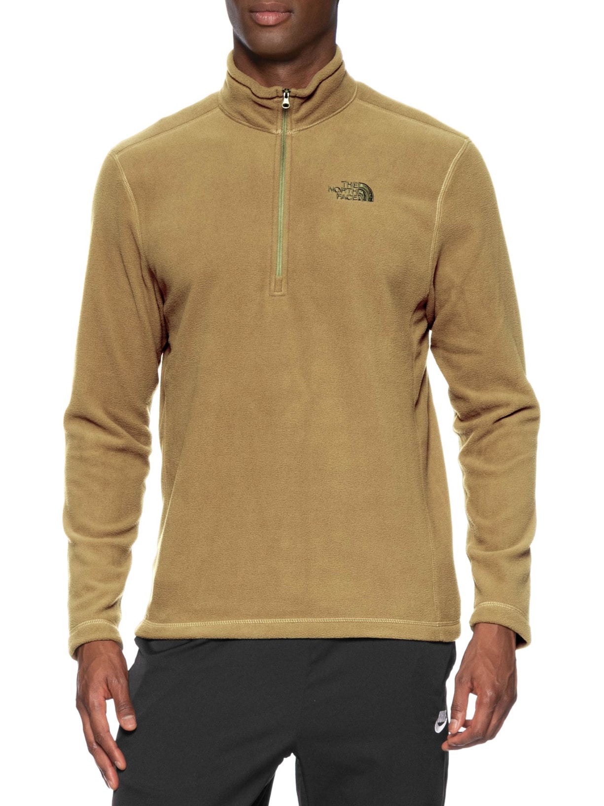 Blusa Masculina Fleece Glacier 1/4 Zl Marrom The North Face