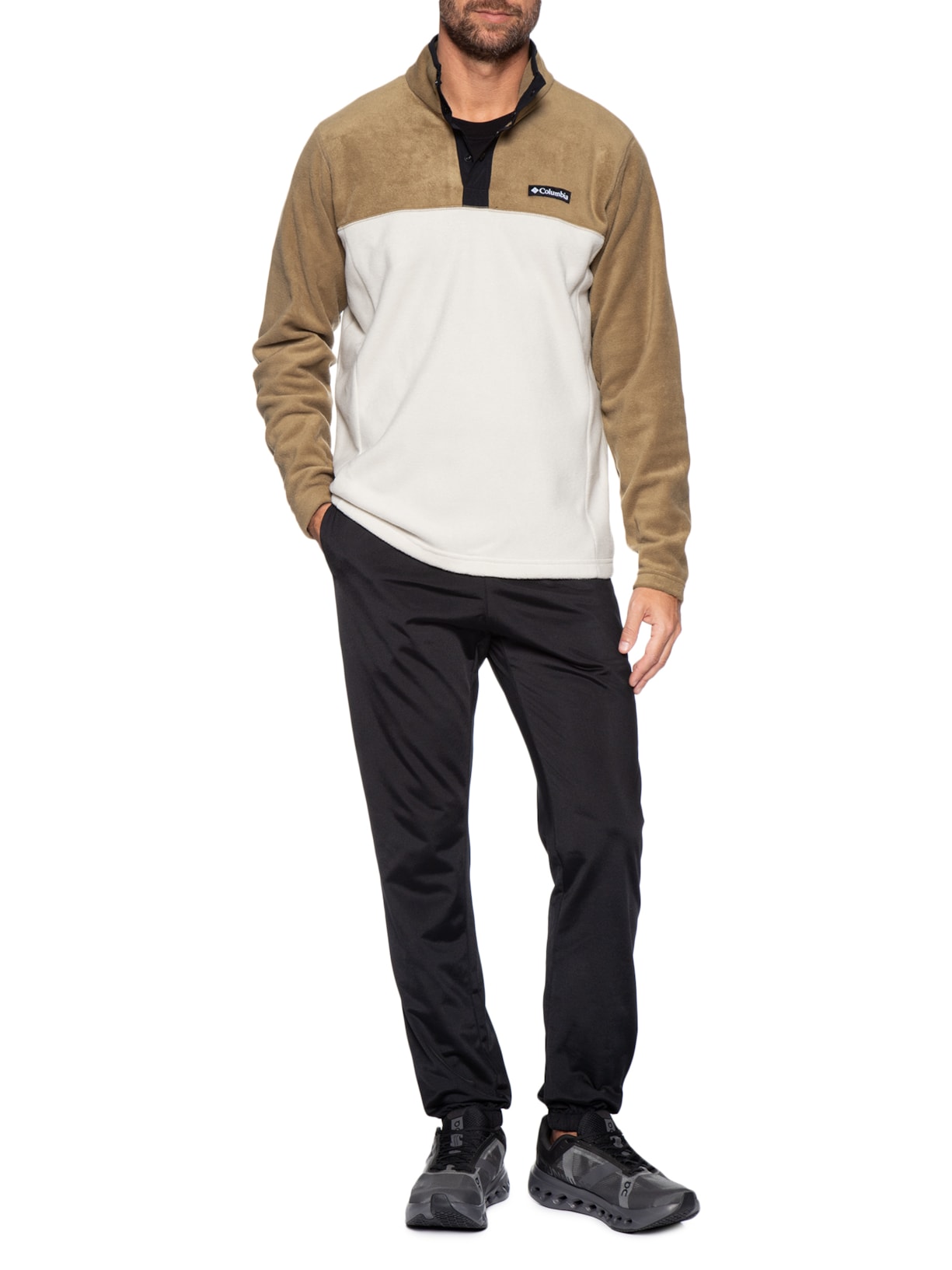 Blusa Masculina Fleece Steens Mountain™ Half Snap II Marrom Columbia