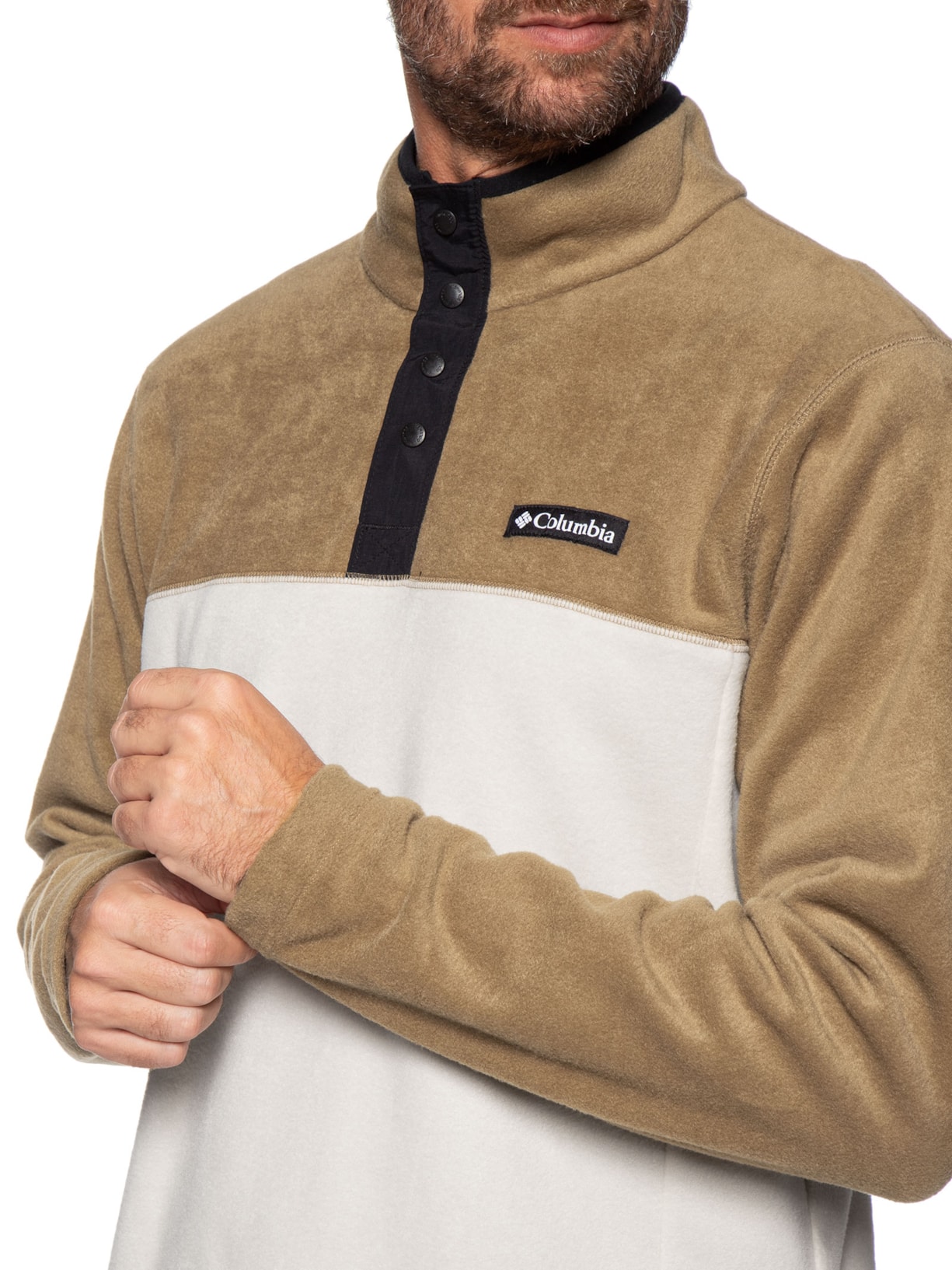 Blusa Masculina Fleece Steens Mountain™ Half Snap II Marrom Columbia