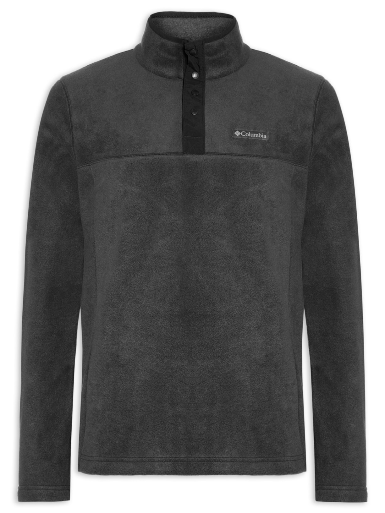 Blusa Masculina Fleece Steens Mountain™ Half Snap II Preto Columbia