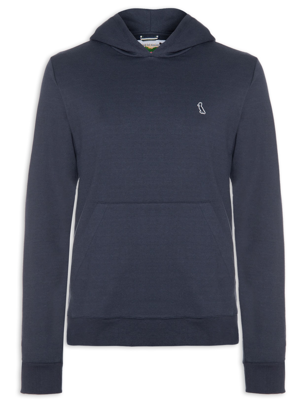 Blusa Masculina Hoodie Moletom Básico New Jeans - Azul