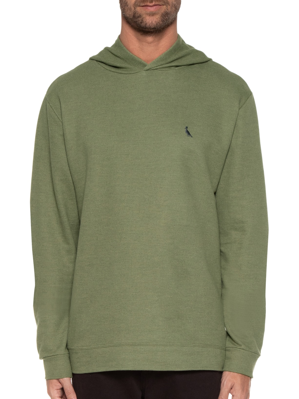 Blusa Masculina Hoodie Moletom Darwin Verde Reserva