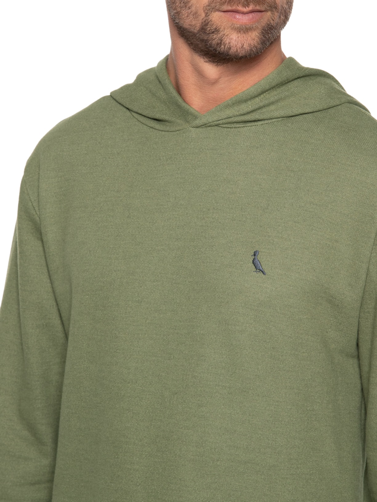 Blusa Masculina Hoodie Moletom Darwin Verde Reserva