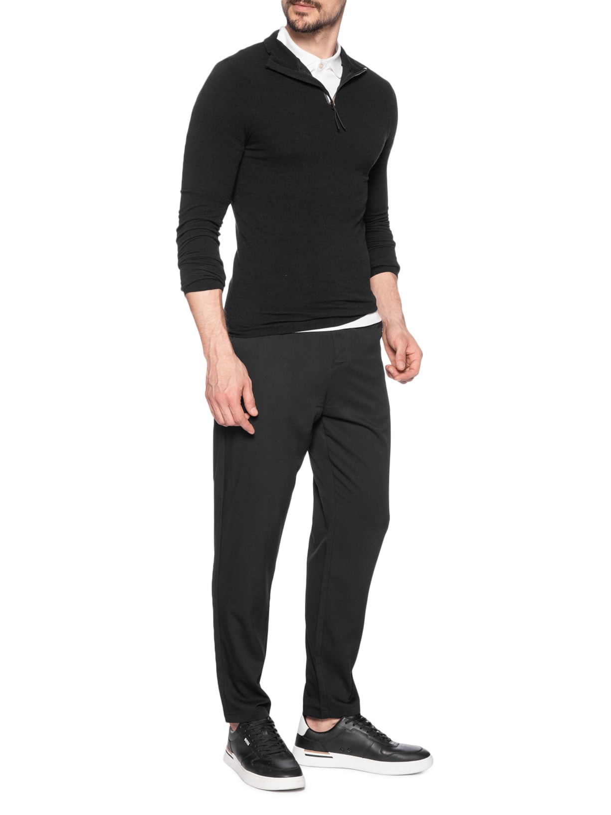 Blusa Masculina Leve Albiez Sky Preto Boss