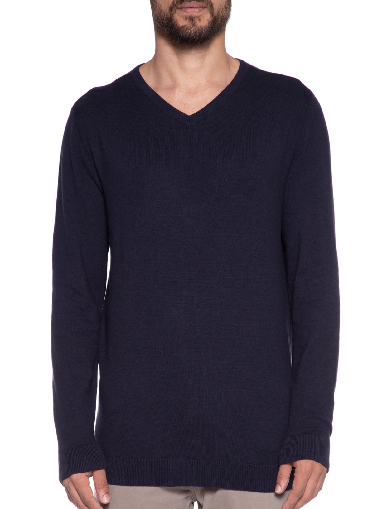 Blusa Masculina Manga Longa Azul Hering
