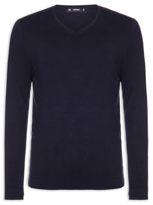 Blusa Masculina Manga Longa - Azul