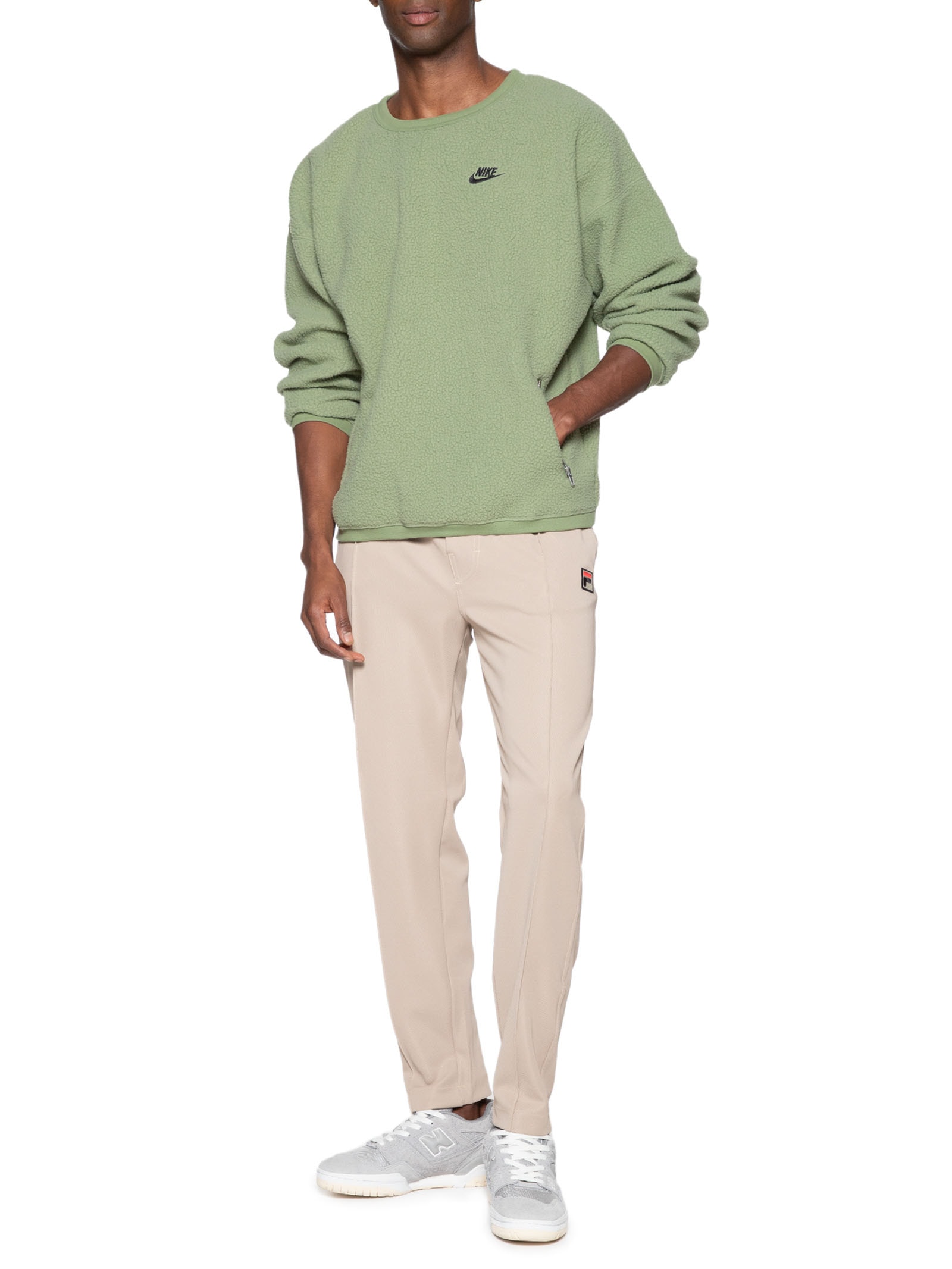 Nike - Blusa Masculina Manga Longa M NK Sherpa Wntr Cr - Verde