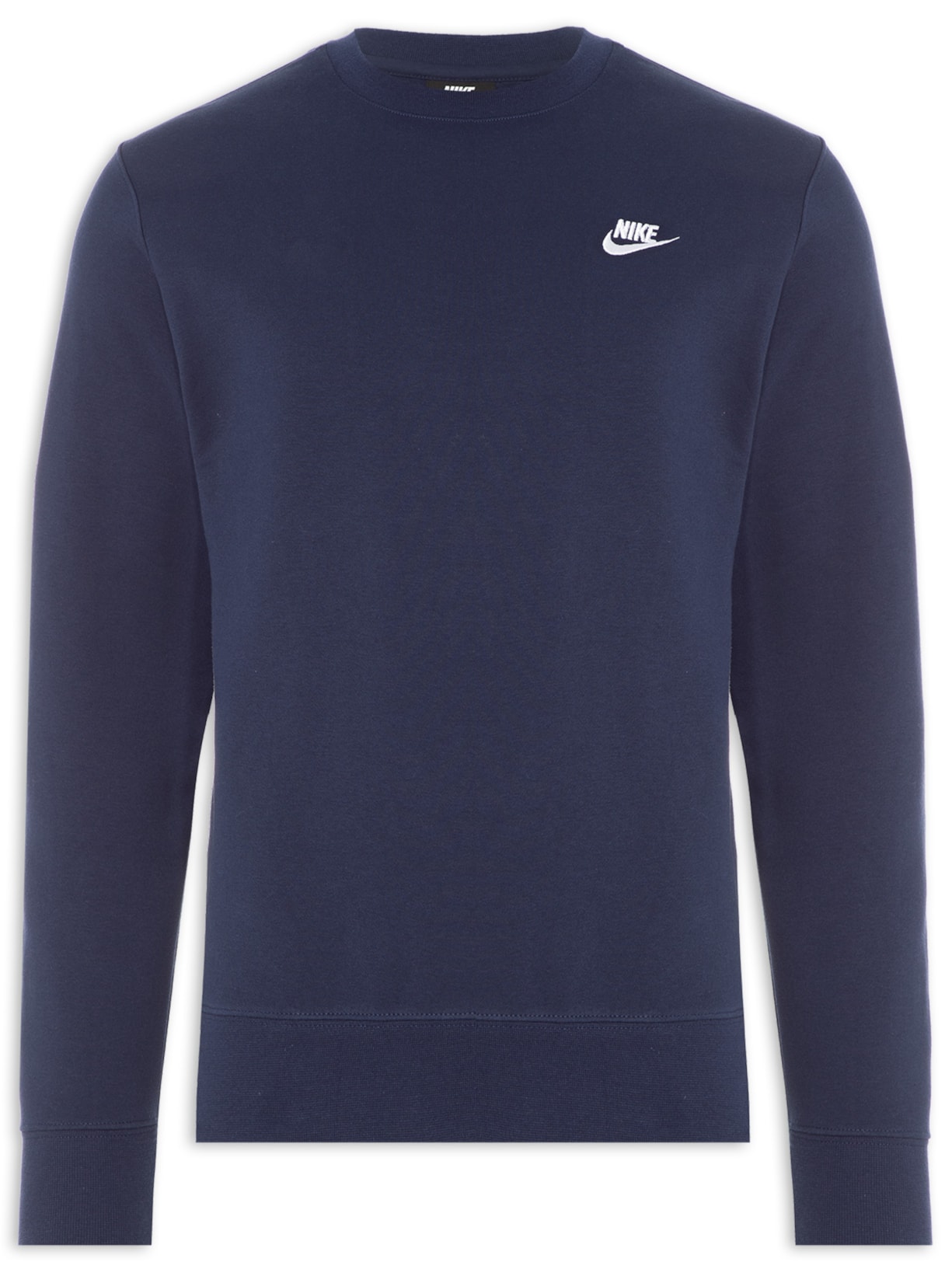 Blusa Masculina Manga Longa M Nsw Club Crw - Azul