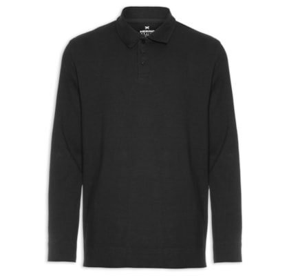 Blusa Masculina Manga Longa - Preto
