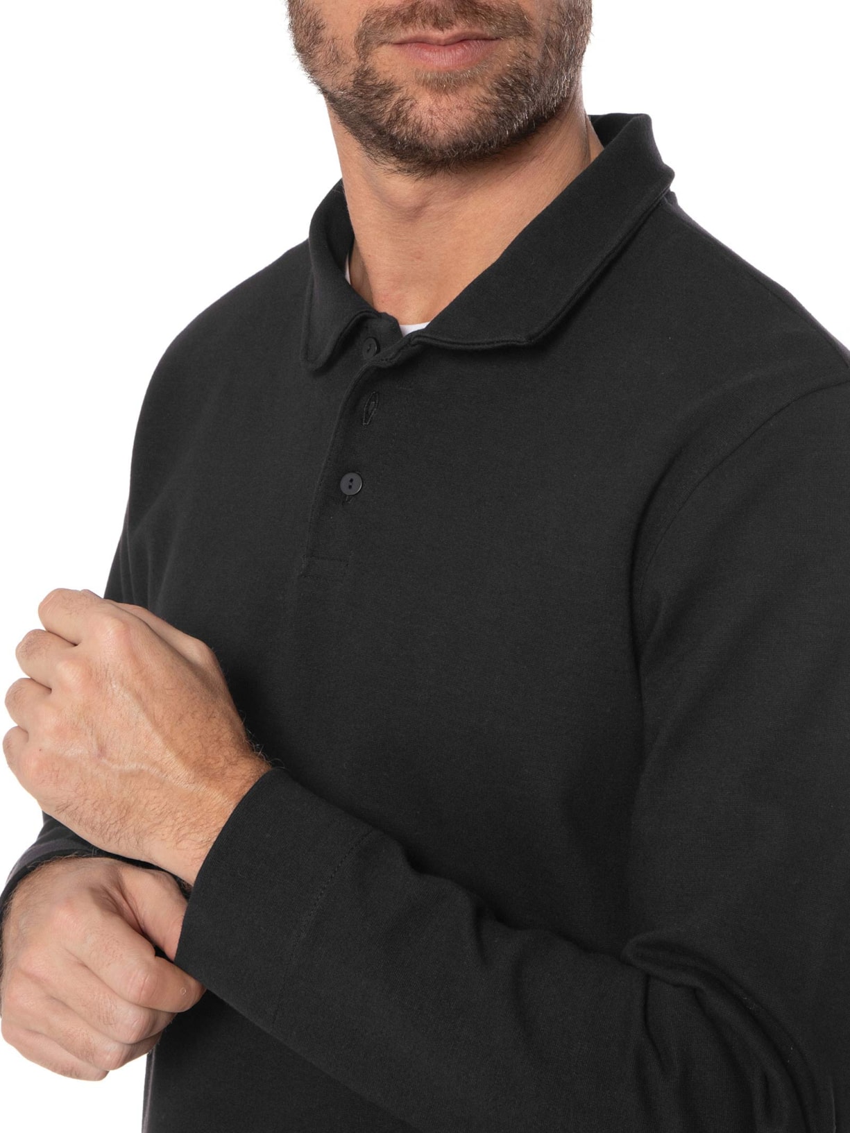 Blusa Masculina Manga Longa Preto Hering