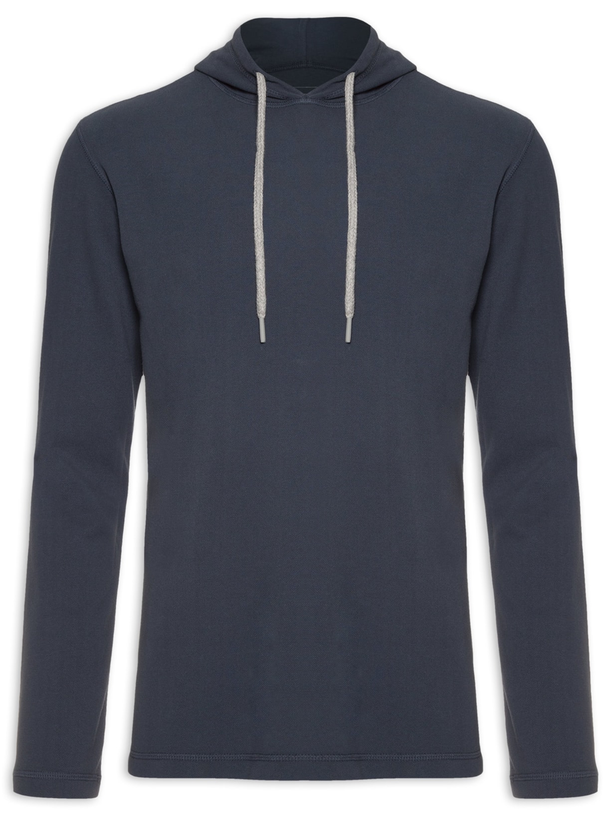 Blusa Masculina Moletinho Piquet Capuz - Azul