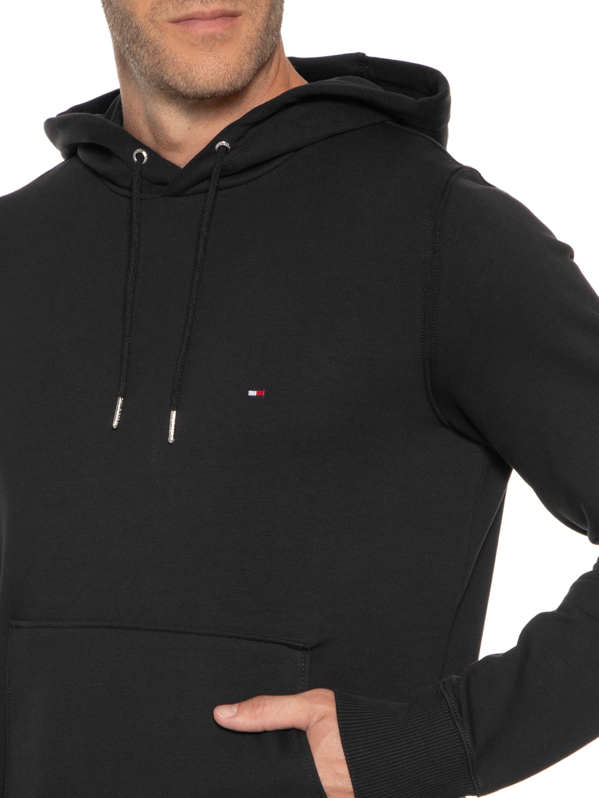 Blusa Masculina Moletom 1985 Preto Tommy Hilfiger