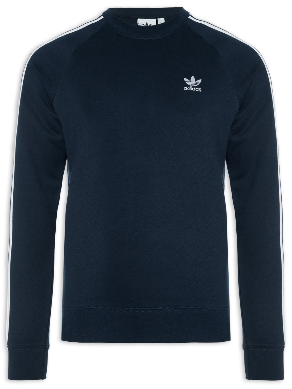 Blusa Masculina Moletom Adicolor Classics 3 Stripes - Azul