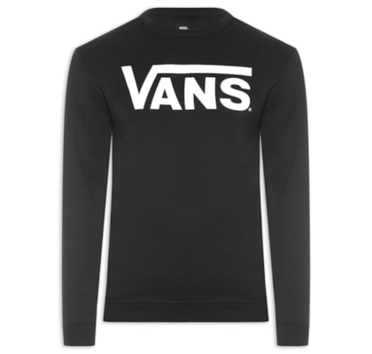 Blusa Masculina Moletom Algodão - Preto