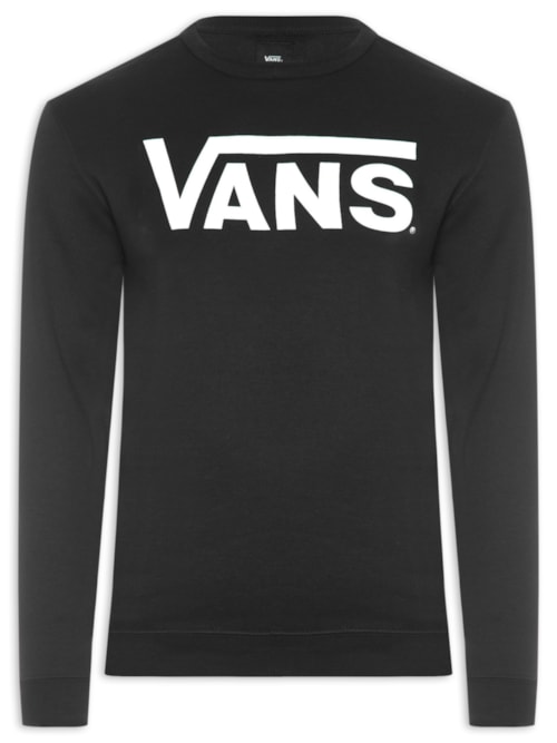 Blusa Masculina Moletom Algodão - Preto