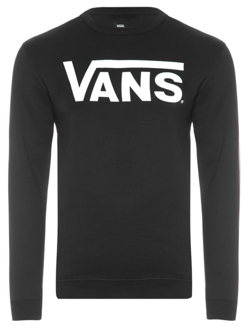 Blusa Masculina Moletom Algodão - Preto