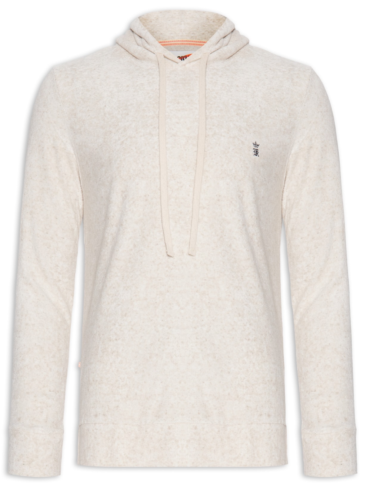 Blusa Masculina Moletom Atoalhado - Bege