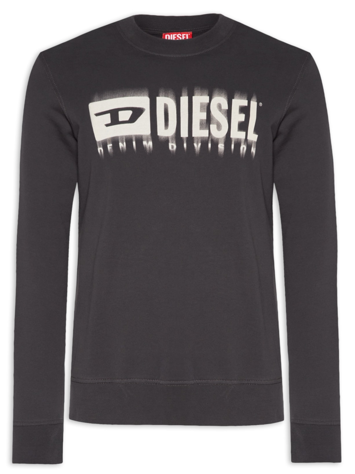 Blusa Masculina Moletom Básico S-GINN-L8 Gola Careca Em Algodão - Cinza