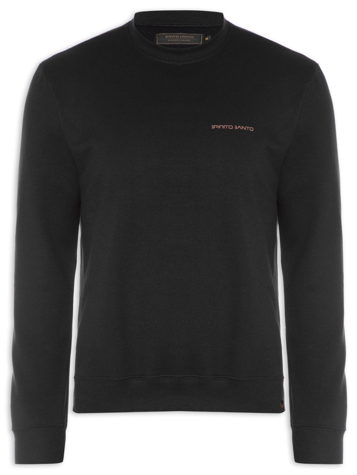 Blusa Masculina Moletom Bass Preto Spirito Santo