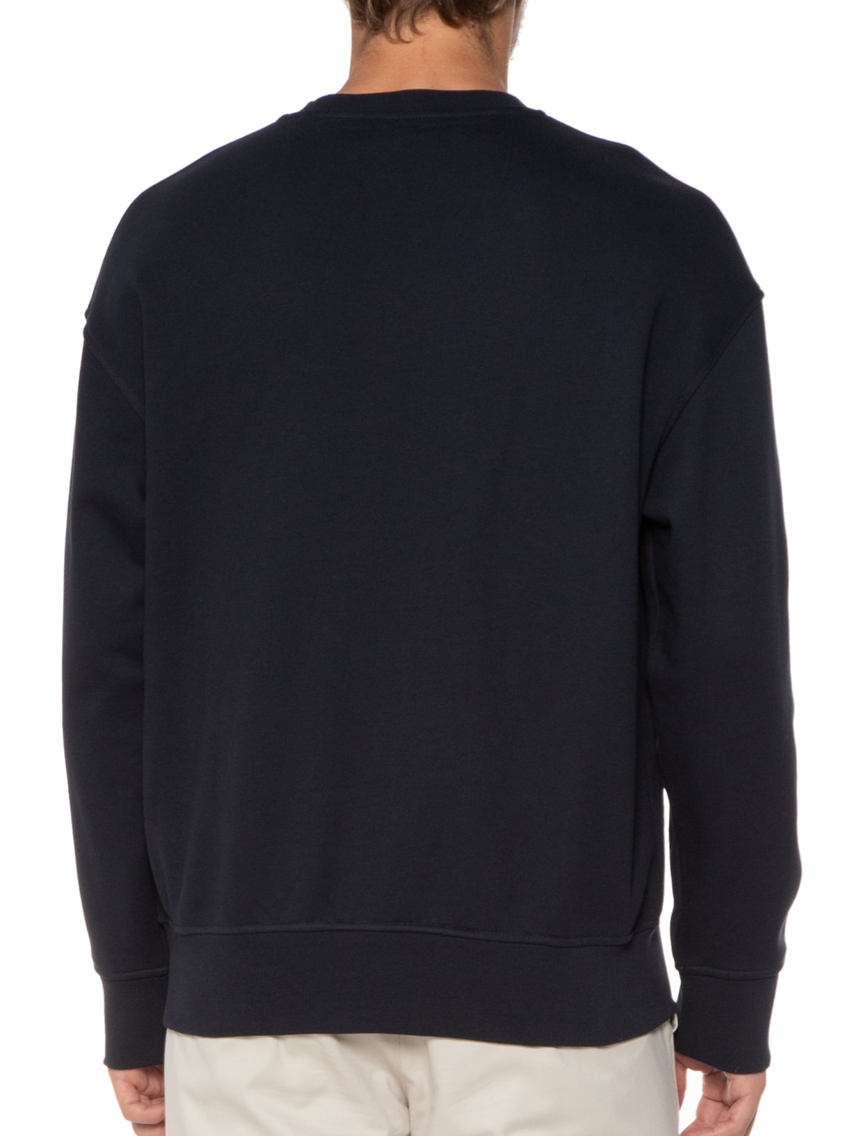 Blusa Masculina Moletom Bordado Bege Armani Exchange