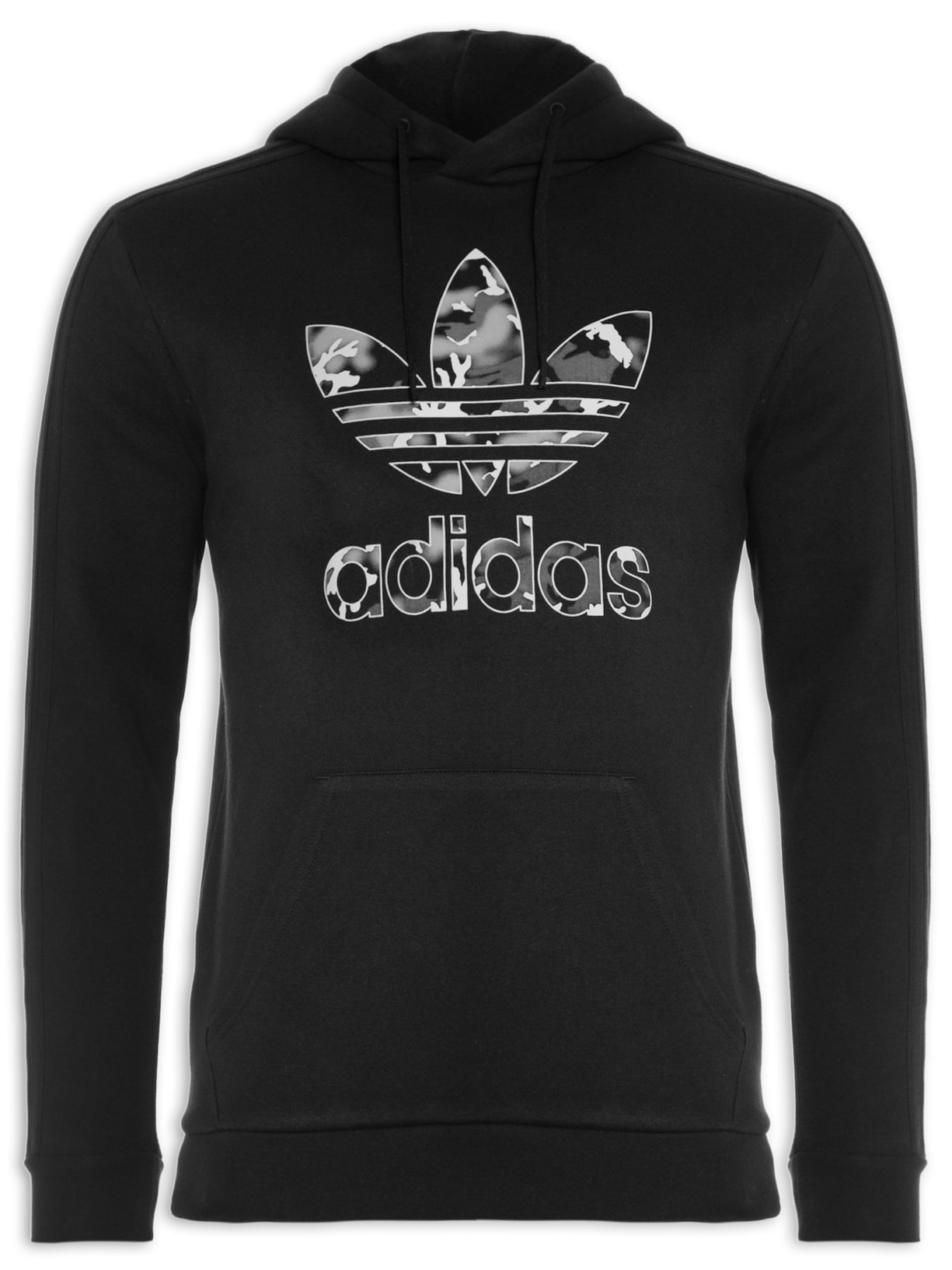 Blusa Masculina Moletom Camo Inf Hoodie - Preto