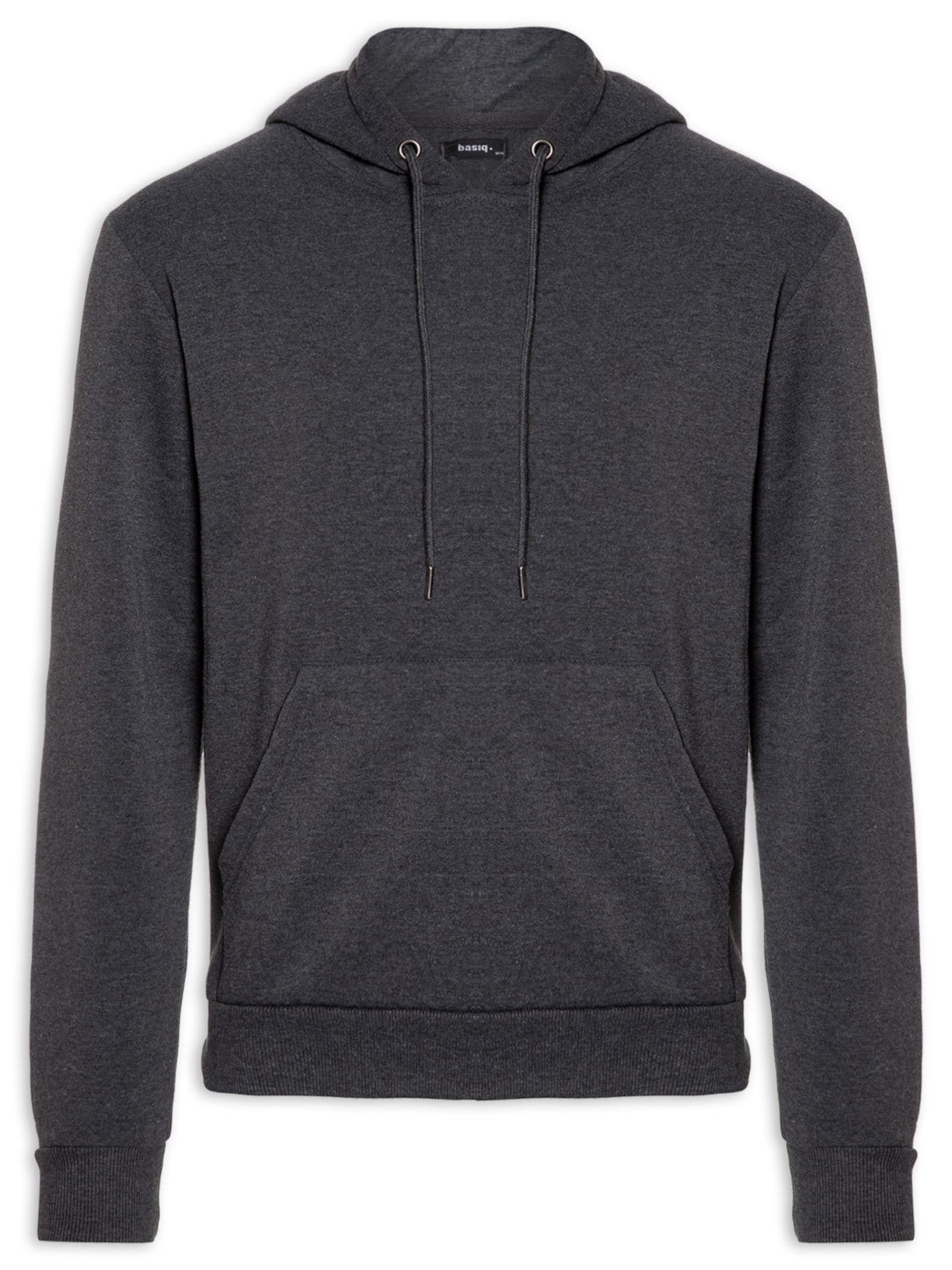 Blusa Masculina Moletom Canguru - Cinza