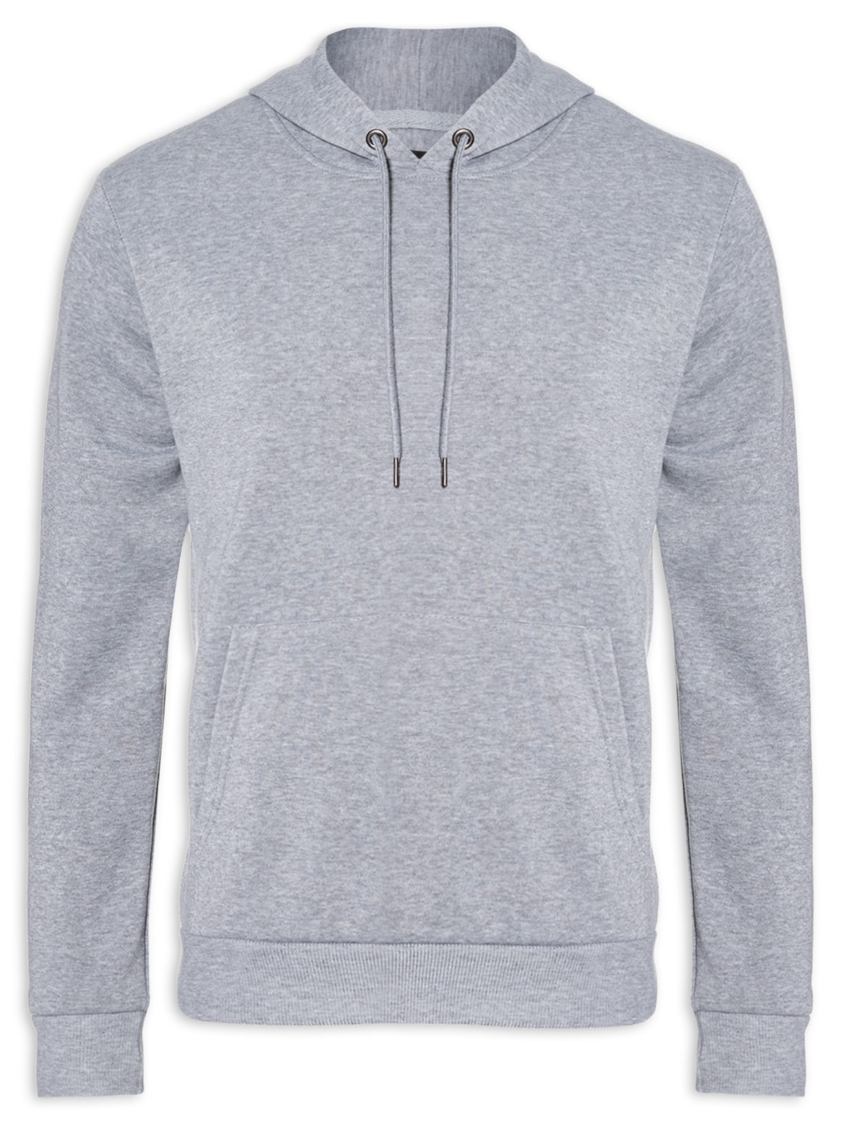 Blusa Masculina Moletom Canguru - Cinza