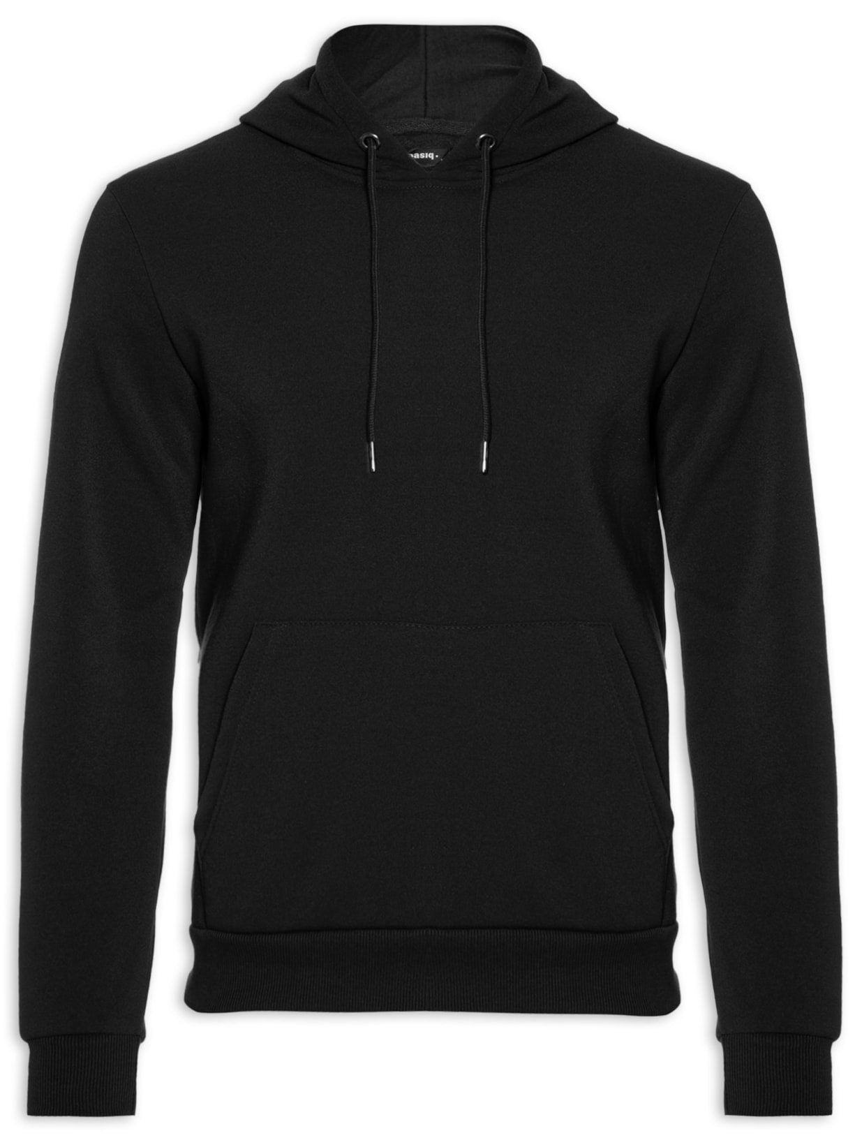 Blusa Masculina Moletom Canguru - Preto