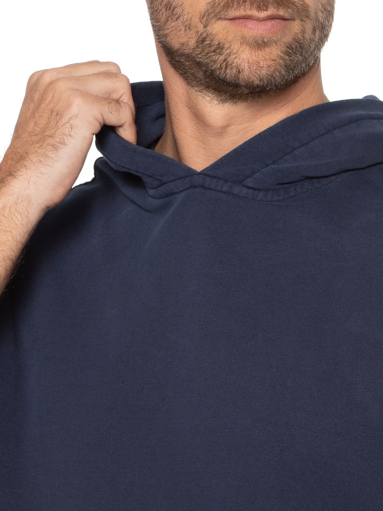 Blusa Masculina Moletom Canguru Stone Azul Kour