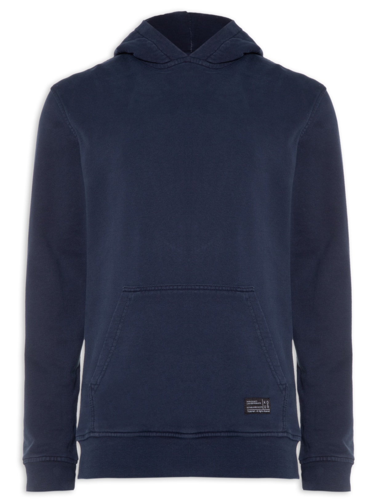 Blusa Masculina Moletom Canguru Stone - Azul