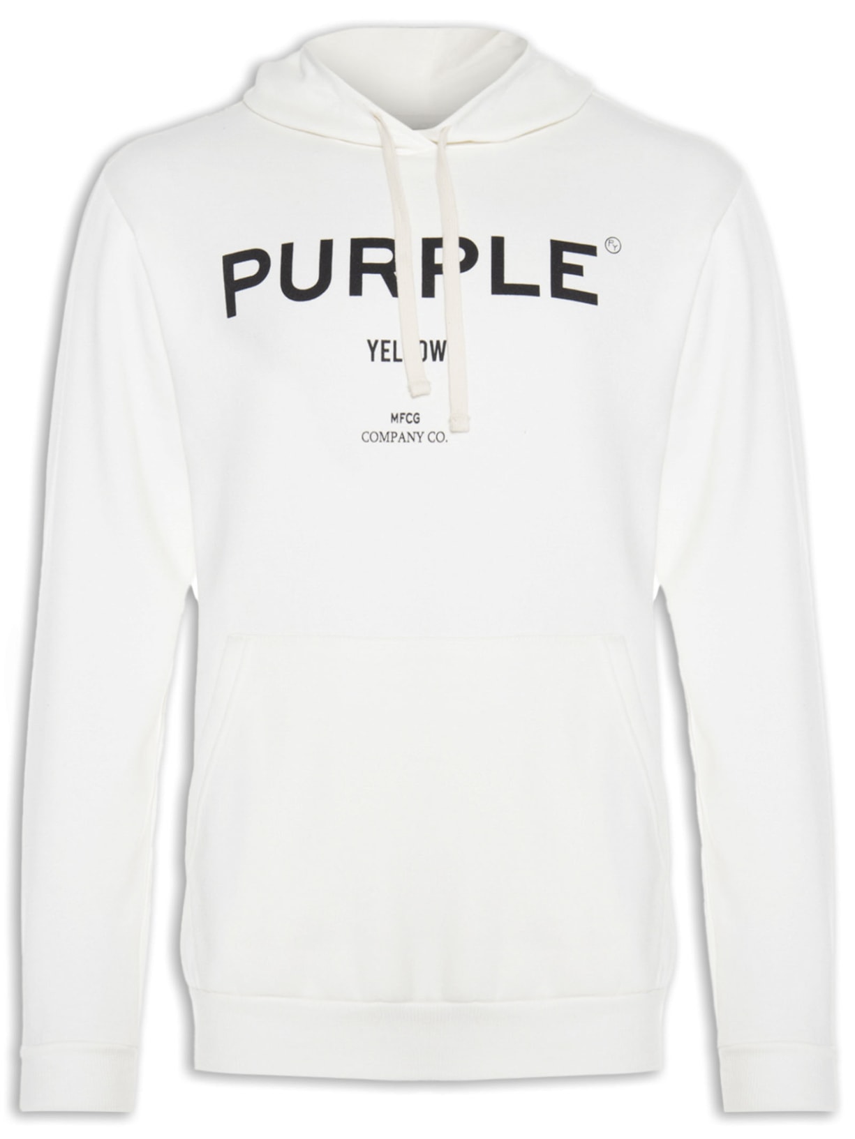 Blusa Masculina Moletom Capuz Purple - Off White
