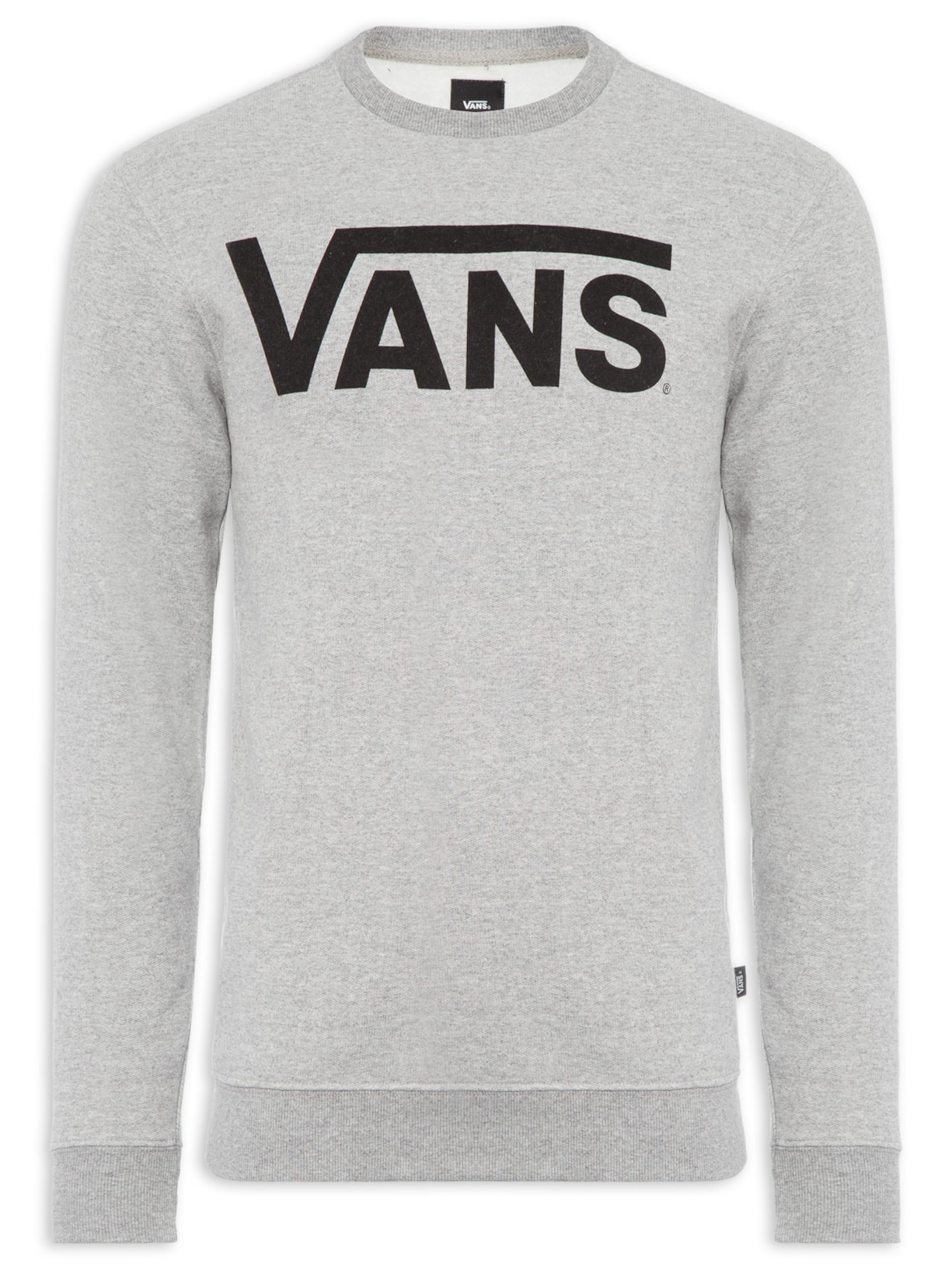 Blusa Masculina Moletom Classic Crew - Cinza