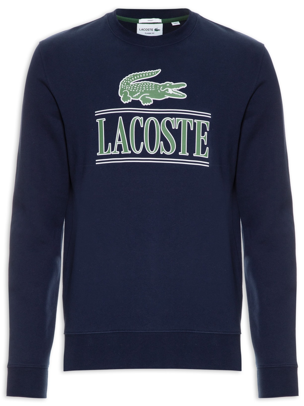 Blusa Masculina Moletom Classic Fit Signature Em Algodão - Azul