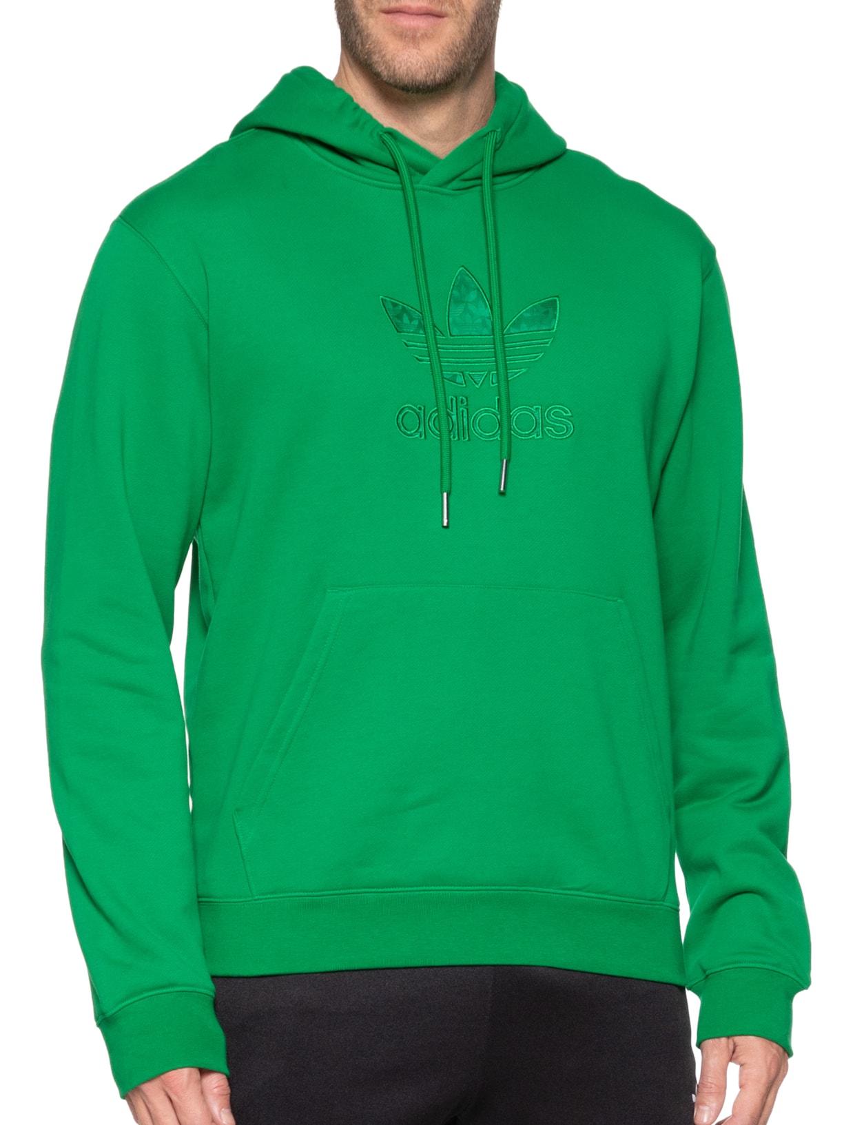 Blusa Masculina Moletom Com Capuz Monogram Adidas Originals Verde