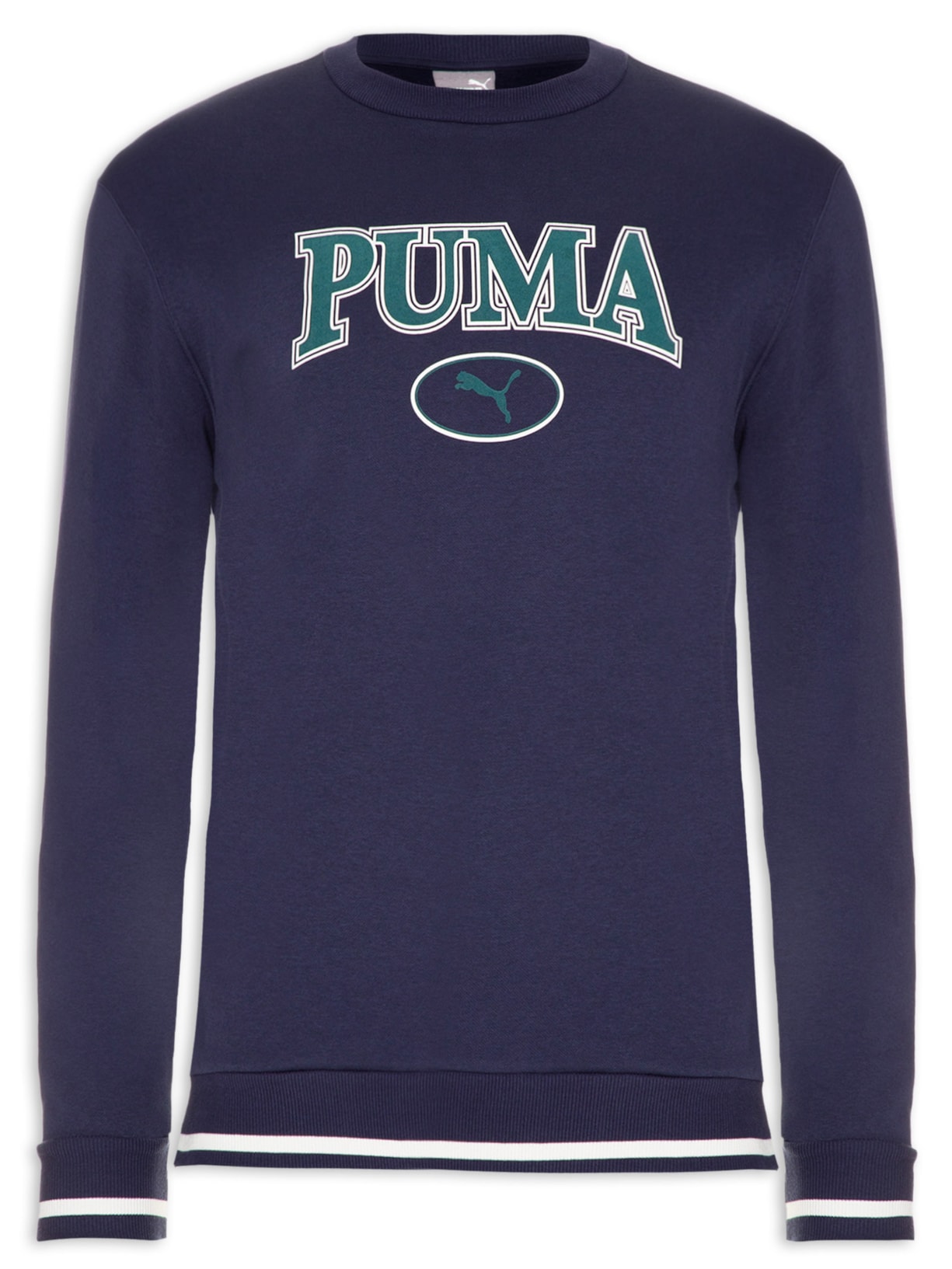 Blusa Masculina Moletom Crew - Azul