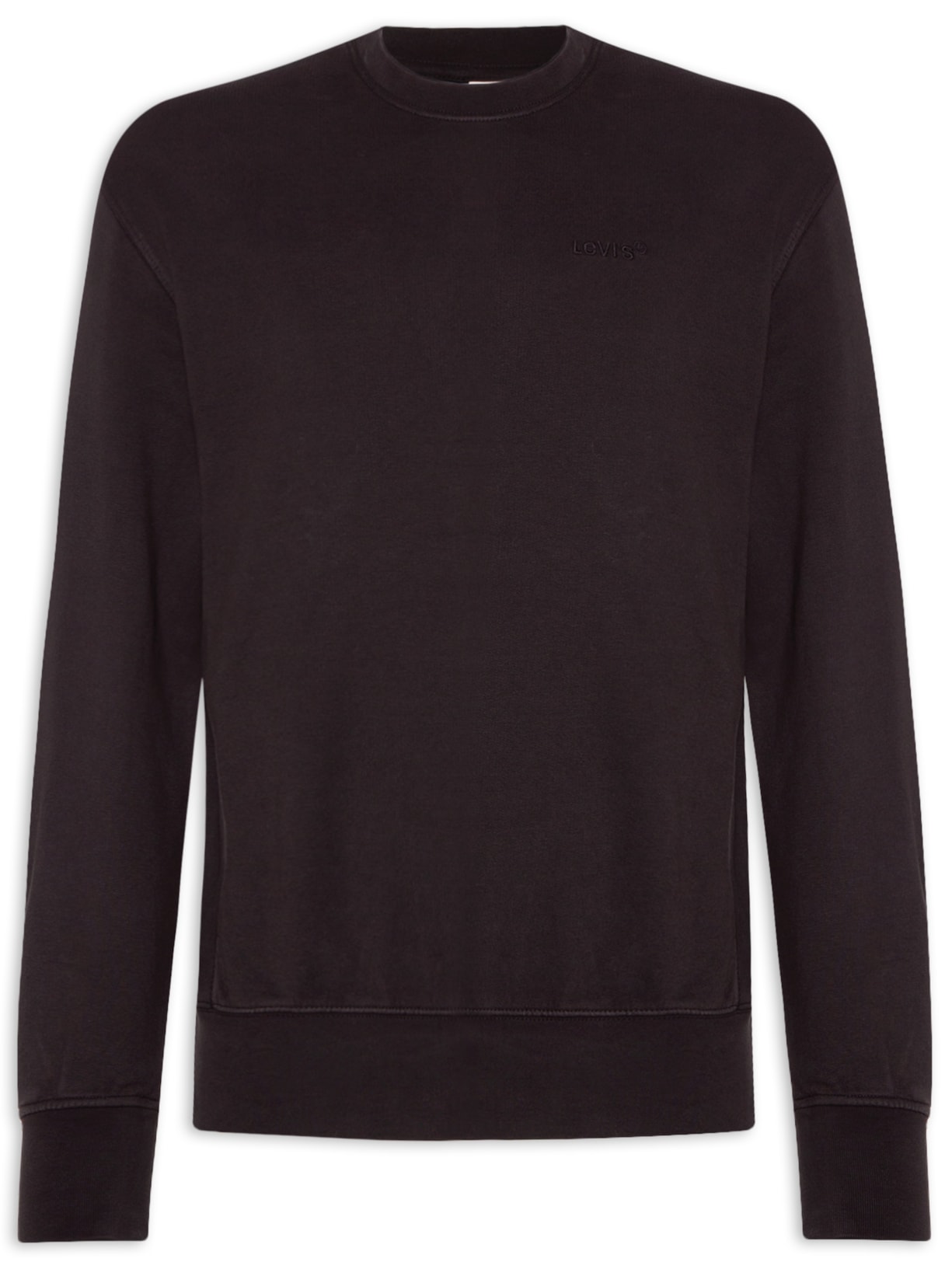 Blusa Masculina Moletom Crew - Preto