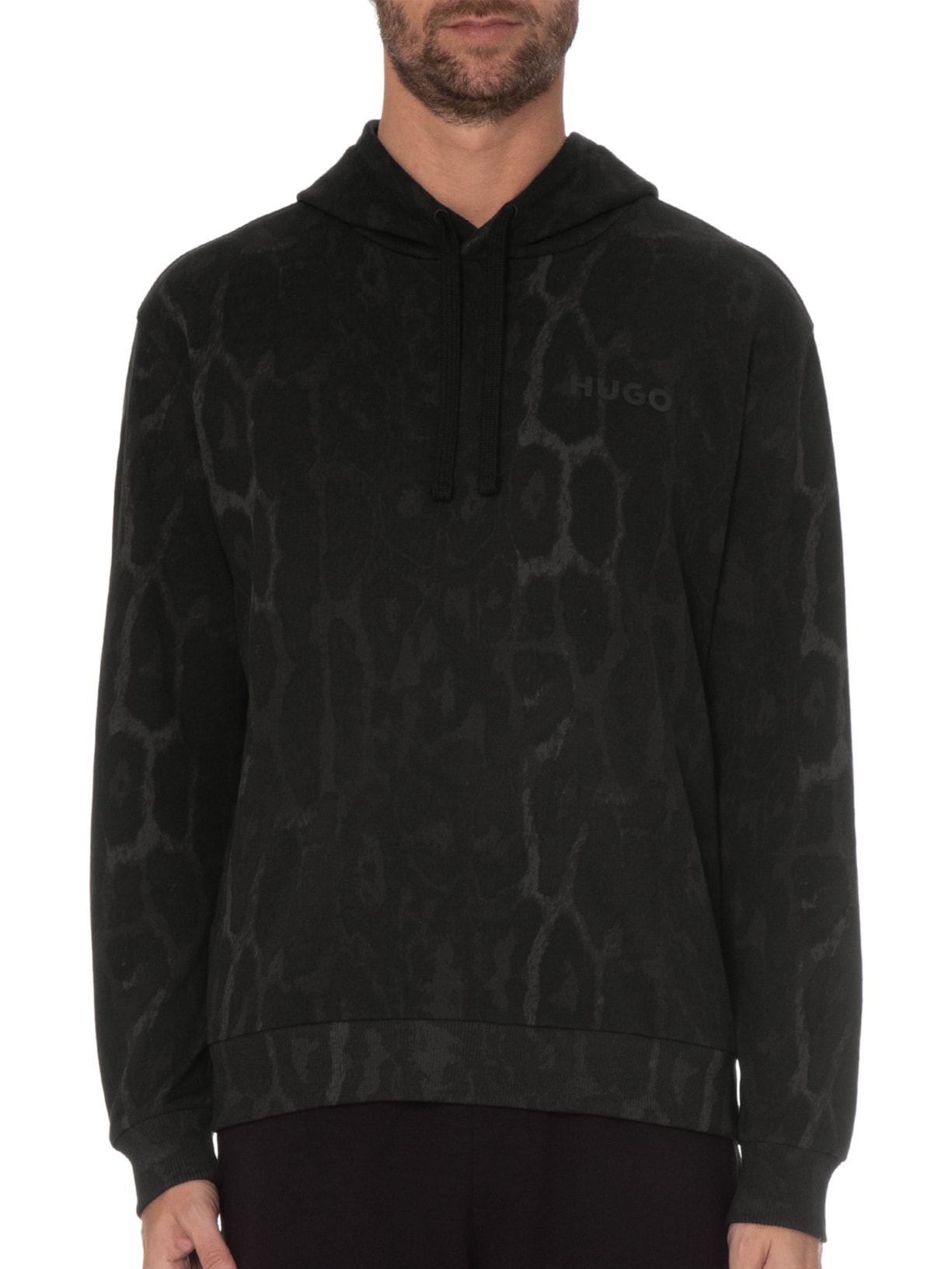 Blusa Masculina Moletom Daglion Preto Hugo