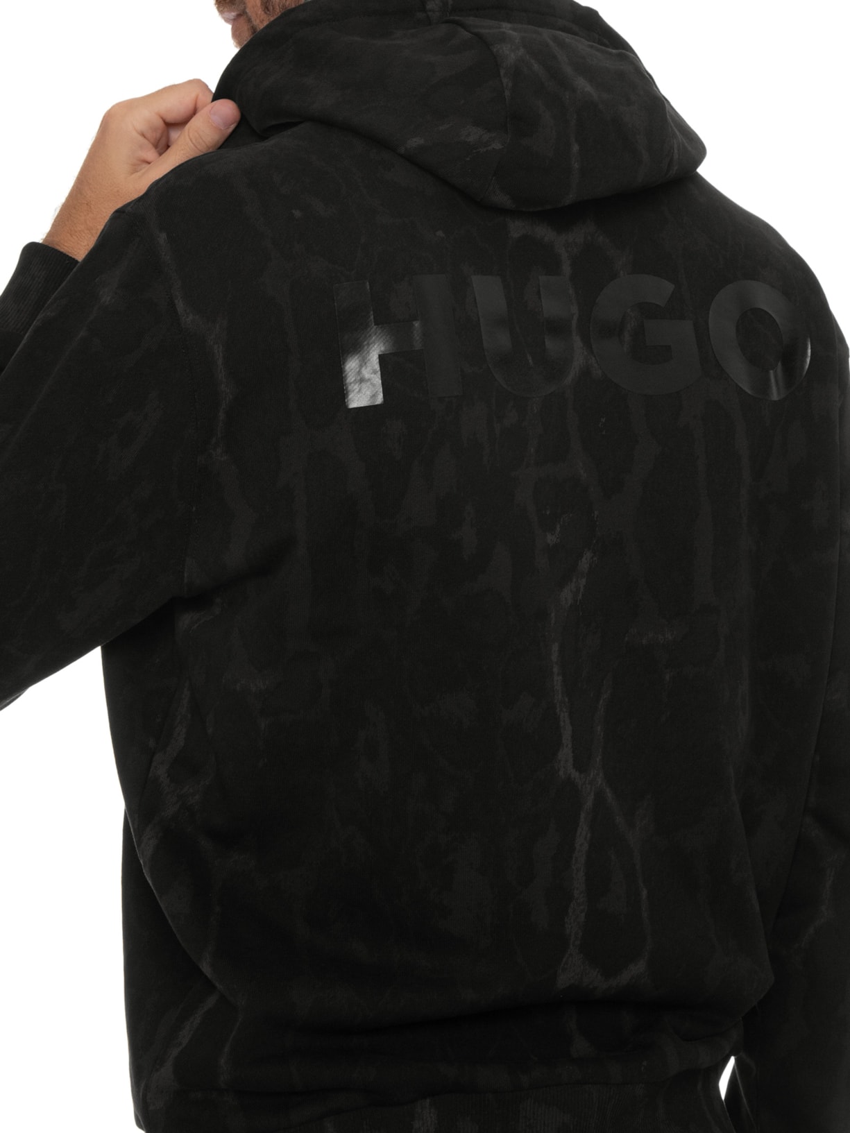 Blusa Masculina Moletom Daglion Preto Hugo