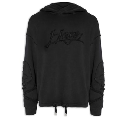 Blusa Masculina Moletom Daskuldy - Preto