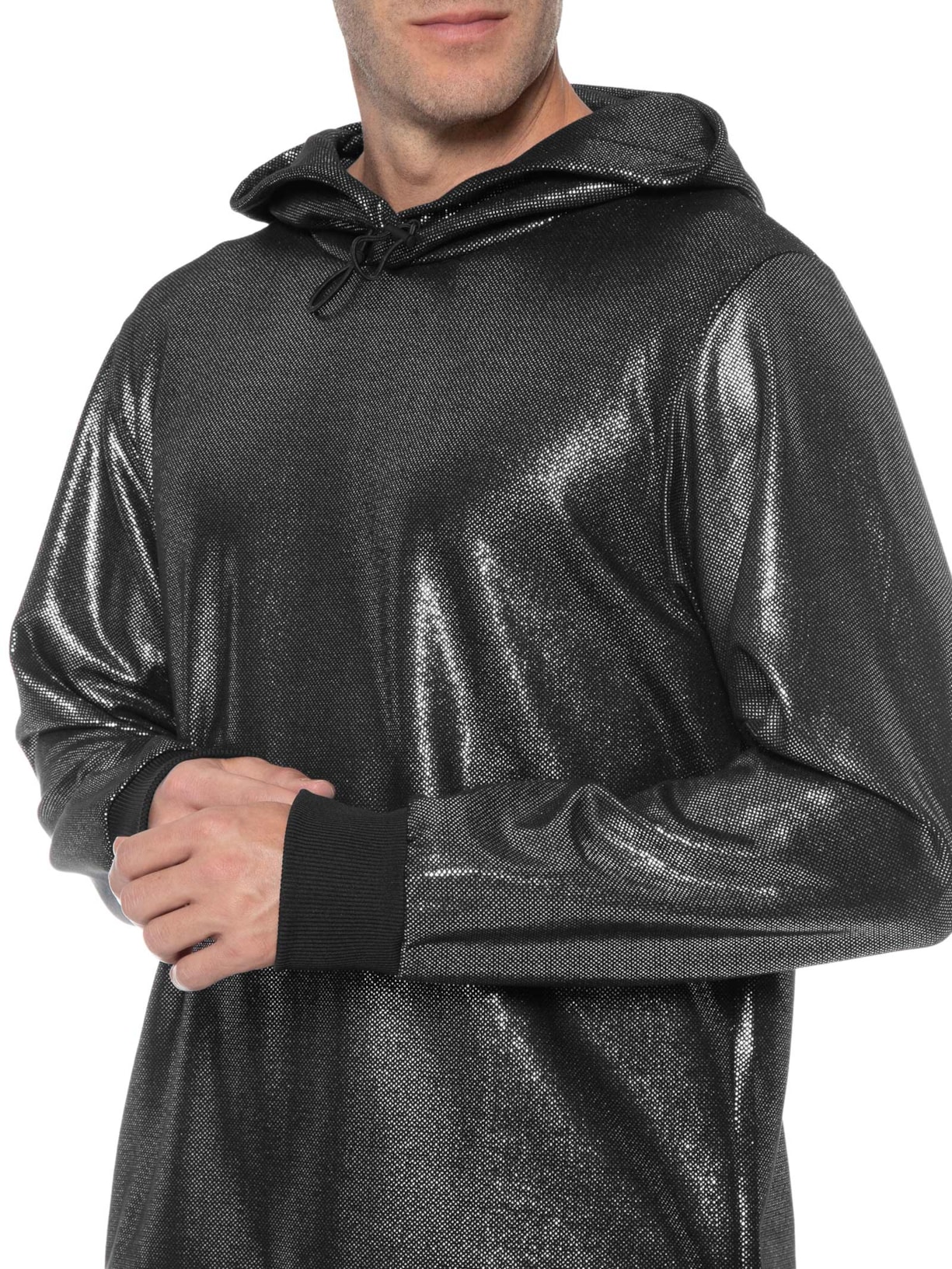 Blusa Masculina Moletom Descolar Preto Hugo