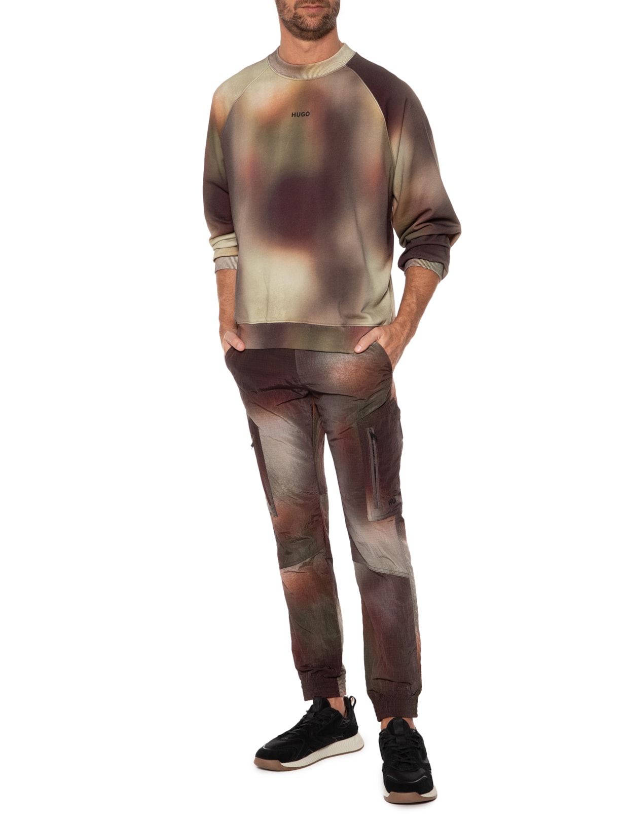 Blusa Masculina Moletom Dopiapo Bege Hugo