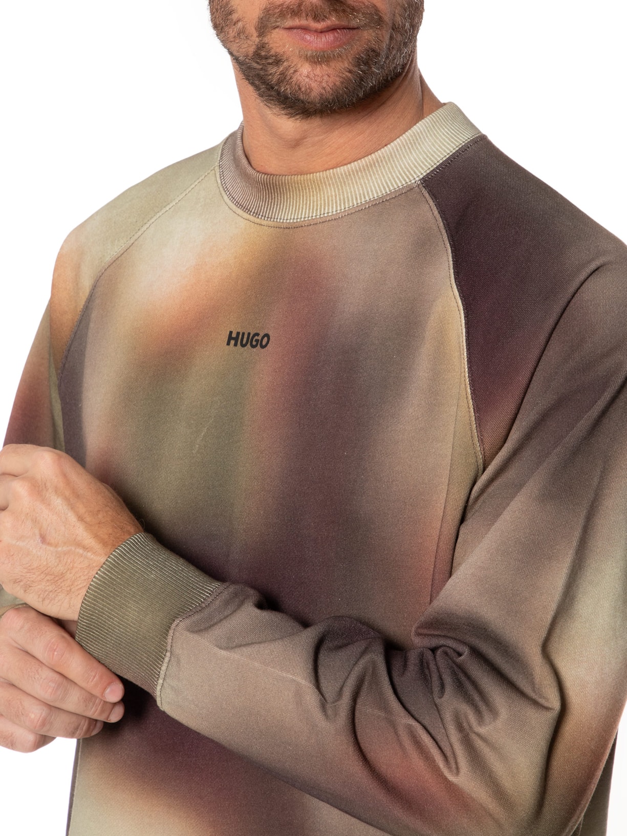 Blusa Masculina Moletom Dopiapo Bege Hugo