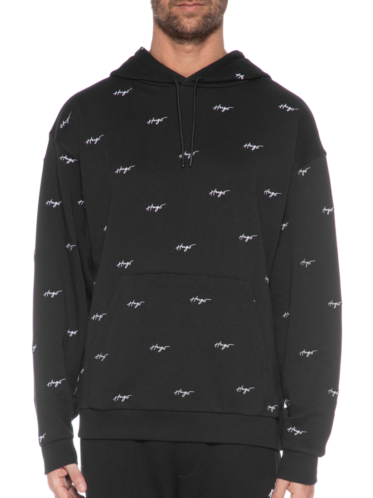 Blusa Masculina Moletom Dorlatezza Preto Hugo