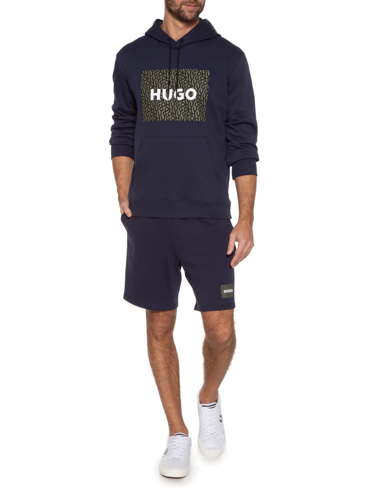 Blusa Masculina Moletom Dreeman Azul Hugo