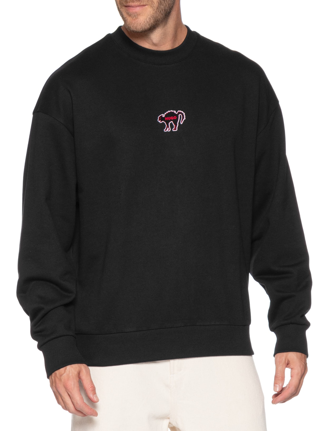 Blusa Masculina Moletom Duberries Preto Hugo