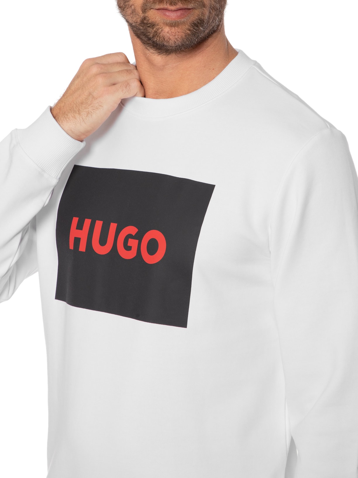 Blusa Masculina Moletom Durago Branco Hugo