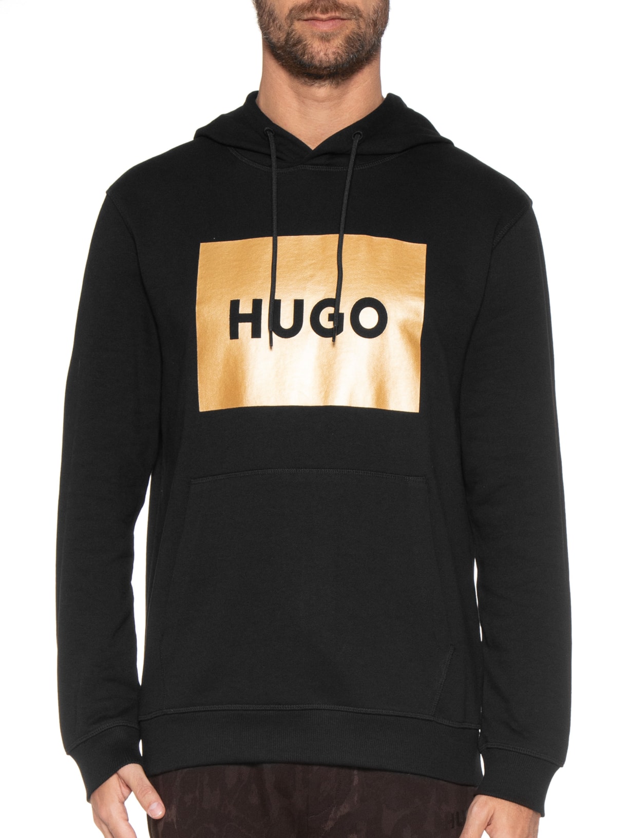 Blusa Masculina Moletom Duratschi Preto Hugo
