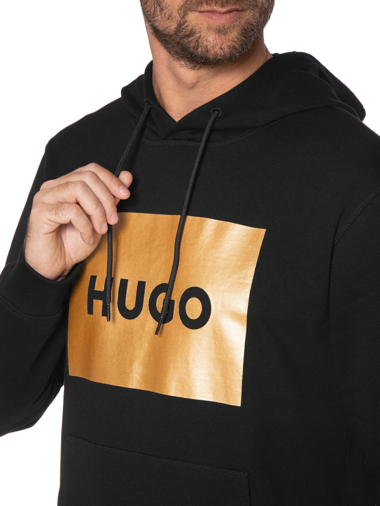 Blusa Masculina Moletom Duratschi Preto Hugo